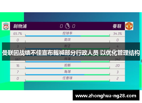 曼联因战绩不佳宣布裁减部分行政人员 以优化管理结构